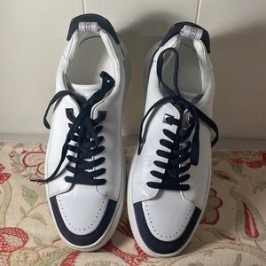 Buscemi White and Navy/Black  Men's Sneakers Unisex